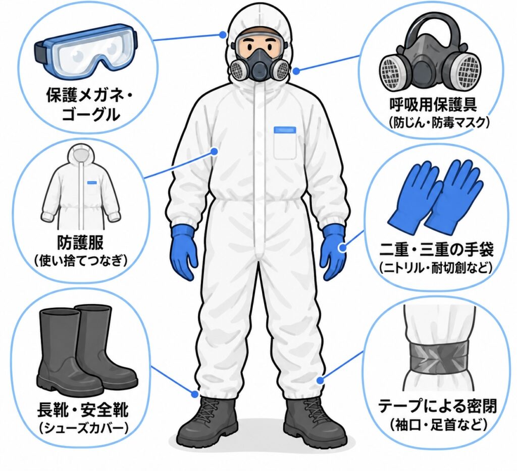 作業員はどんな装備で入る？ 特殊清掃の安全対策と感染症リスクの話